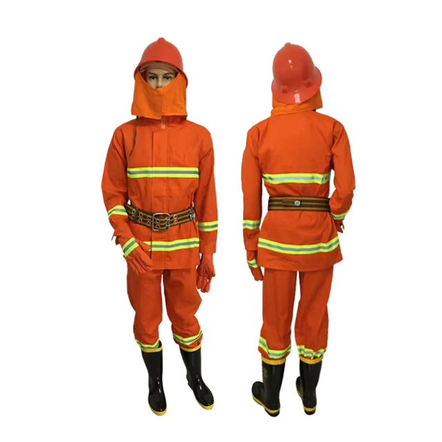 China Fire Prevention Standards Firefighter Suit Multi size Professional Firefighter Uniform
