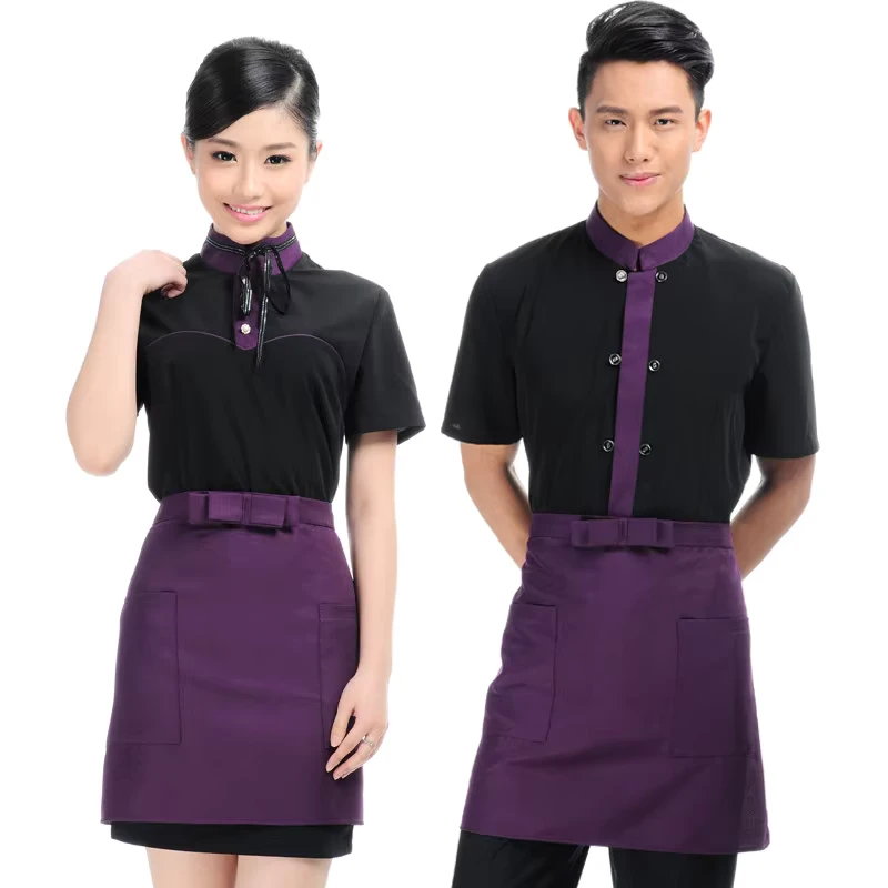 Chinese Modern Work Wear Restaurant Uniforms