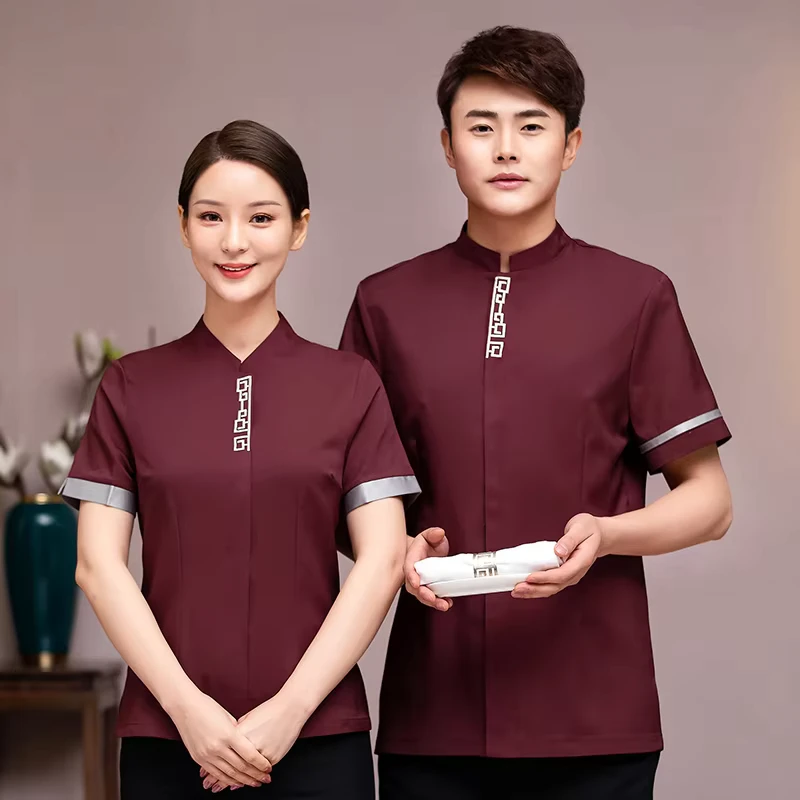 Chinese Restaurant Hotel Waitress Server Uniform