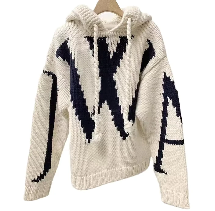Chinese-Sweater-Manufacturer-Autumn-New-Retro-Lazy-Knit-Sweater-Letter-Jacquard-Hooded-Sweater-for-Men-and-Women