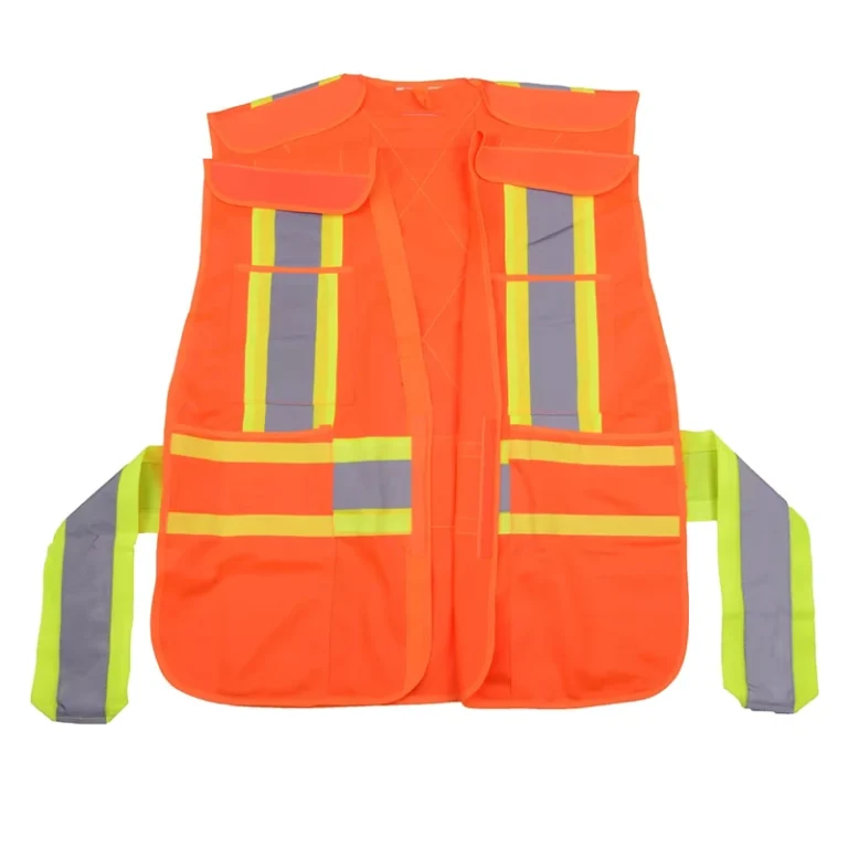 Class-2-5-Point-Breakaway-Hi-Vis-Traffic-Vest-Polyester-Mesh-Two-Tone-Reflective-Safety-Vests-Canada-with-X-Back-Custom
