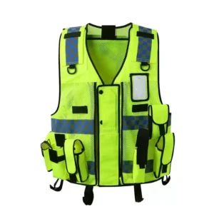 Class 2 High Visibility Custom Logo Industrial Construction Reflective Safety Vest