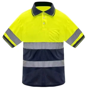 Class 2 Polyester Railway Traffic Construction Reflective Hi Vis Safety Polo Shirt