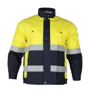 Class 3 Customized High Visibility Flame Resistant EN14116 Clothing FR Welding Safety Jacket