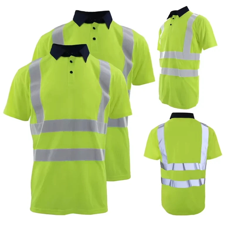 Class-3-High-Visibility-Breathable-Quick-Dry-Short-Sleeve-Polo-T-Shirt-Reflective-Safety-Shirts-FG-02S