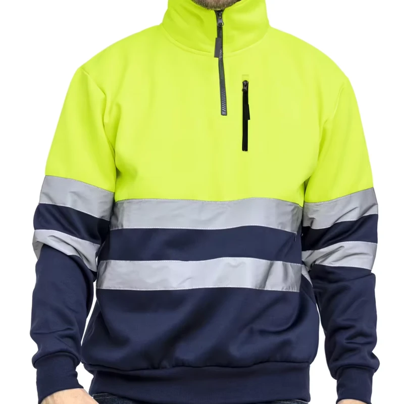 Class 3 High Visibility Sweatshirt Hooded Pullover