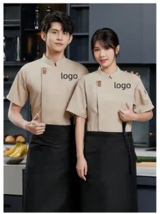Classic Chef Uniform In Four Colors Double Breasted Design For Kitchen Professionals