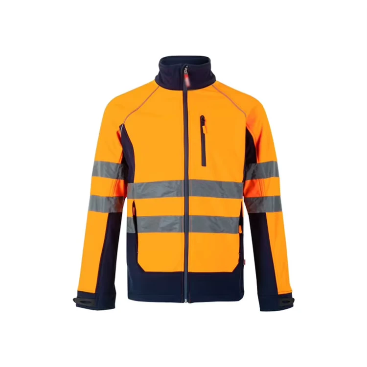 Classic Combined Workshell Workwear Clothing Waterproof Hi Vis Winter Safety Jacket With Stopper