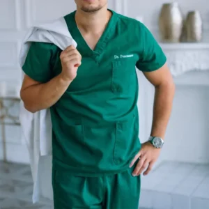 Classic Korean Style Customized Nurse Uniform Doctors Pet Hospital Dental Clinic Medical Scrubs Uniforms Sets for Women Men