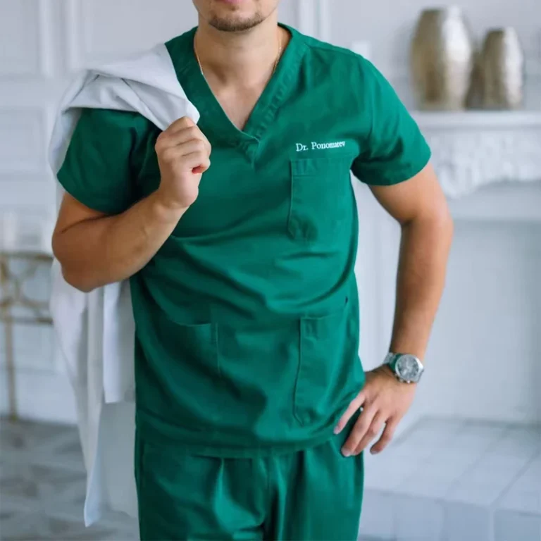 Classic-Korean-Style-Customized-Nurse-Uniform-Doctors-Pet-Hospital-Dental-Clinic-Medical-Scrubs-Uniforms-Sets-for-Women-Men