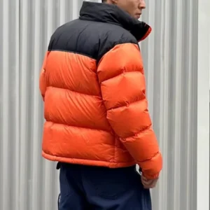 Classic Men’s Casual Winter Oversized Hooded Puffer Down Coat with Plus Size Padded Streetwear Face