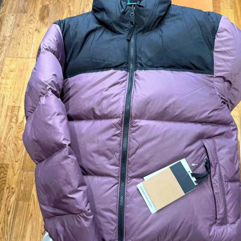 Classic Men's Puffer Zipper Closure Water Resistant Fabric Full Face 80% Winter Casual OEM Drum Face