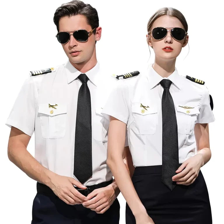Classical-Customize-Men-Short-Sleeve-Shirt-Aviation-Profession-pilot-Uniform