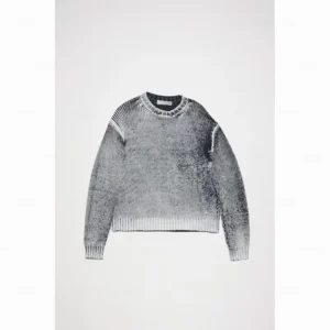 Clothing Custom High Quality Outdoor Warm Distress Drop Shoulder Trendy Design Knitted Sweater for Men