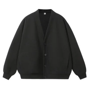 Clothing Manufacturer Customized Logo OEM & ODM Botton SweaterKnit Men’s Loose Fashion Cardigan Cotton Hoodie Sweater