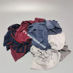 Colored T Shirt Rags 100 Cotton Absorbent Industrial Wiping Cloths for General Workshop Use