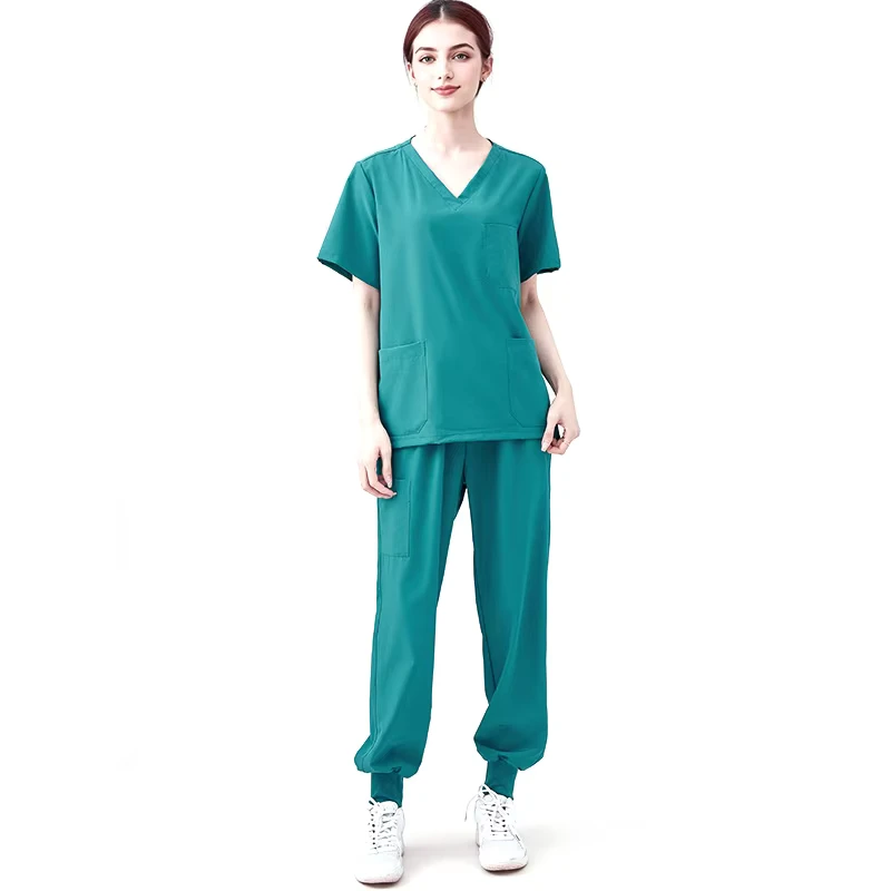 Colorful Unisex Hospital Nurse Medical Scrub Uniform Set