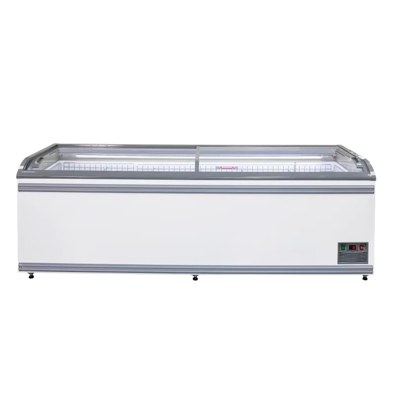 Combined Island Freezer Supermarket Freezer Meat Fish Deep Refrigeration Island Cabinet Freezer