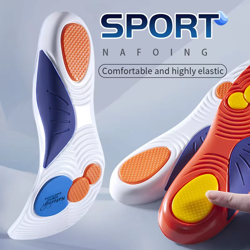 Comfort Breathable Anti Fatigue Arch Support Orthotic Insoles EVA Shock Absorbing Running Absorb Sweat Insert Unisex Foot Pads