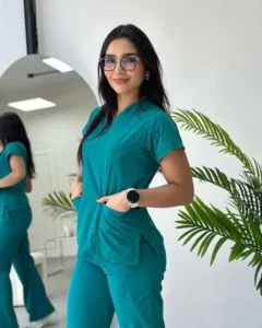 Comfort Stretch Antibacterial High Stretch Scrub Set Unisex Dental Assistant Uniforms Breathable Wrinkle Free Medical Work Wear