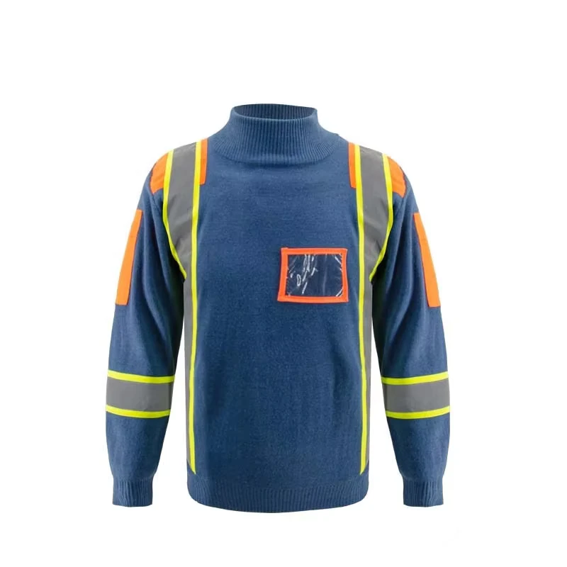 Comfortable Breathable Winter High Visibility Security Reflective Safety Sweater
