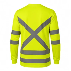 Comfortable Custom Construction Shirts Hi Vis Security Shirt Safety T Shirt Reflective Tshirt for Night Road Logistics Workers