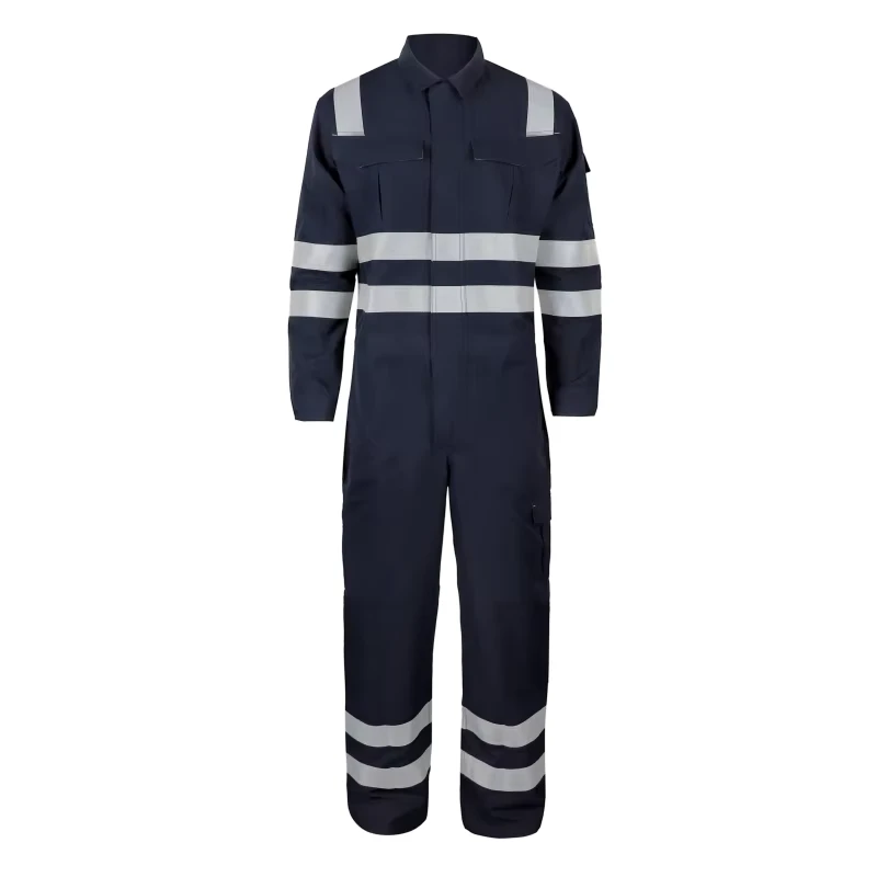 Comfortable Flame Resistant Coverall ASTM F1506 FR Workwear for Construction and Electrical Workers Flame Resistant Fr Coverall