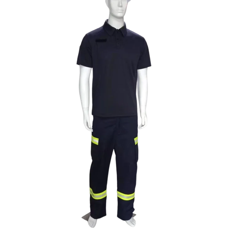 Comfortable-Short-Sleeved-Firefighter-Uniform