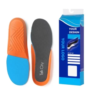 Comfortable Unisex Sports Shoe Insoles with Arch Supports Shockproof Breathable Cotton EVA Material and Cushioning