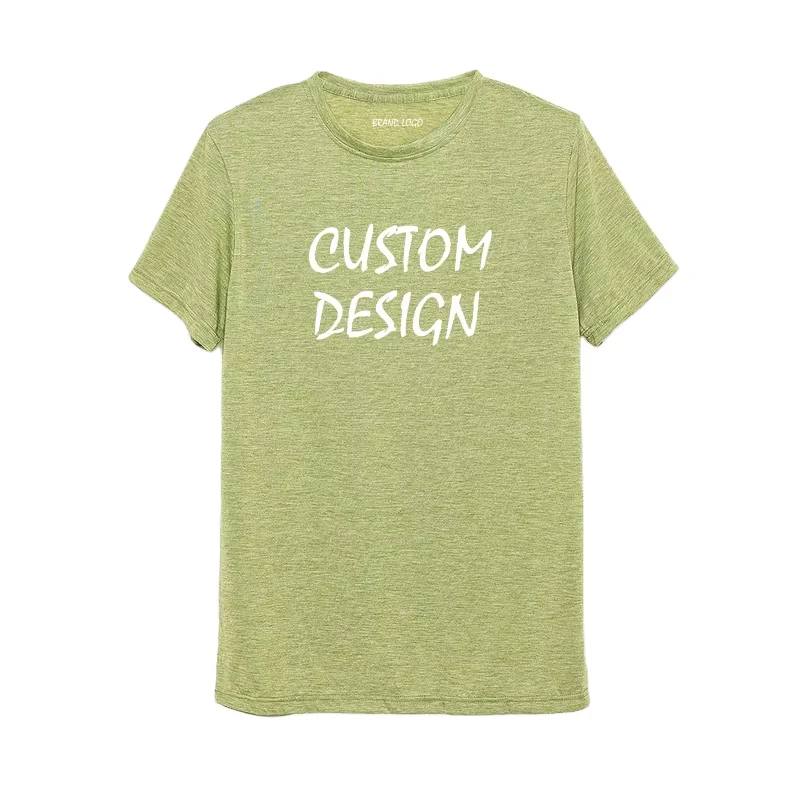 Comfortable t Shirt Soft Cotton Polyester Rayon T shirt for Men Unisex Short Sleeve Custom Design Printing