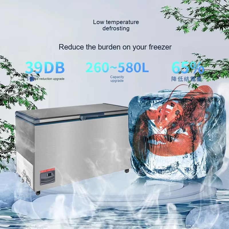 Commercial 45 Quart Household Freezer Ultra Low Temperature Large Capacity Refrigerator Minus 40 60 65 Degrees for Tuna Seafood