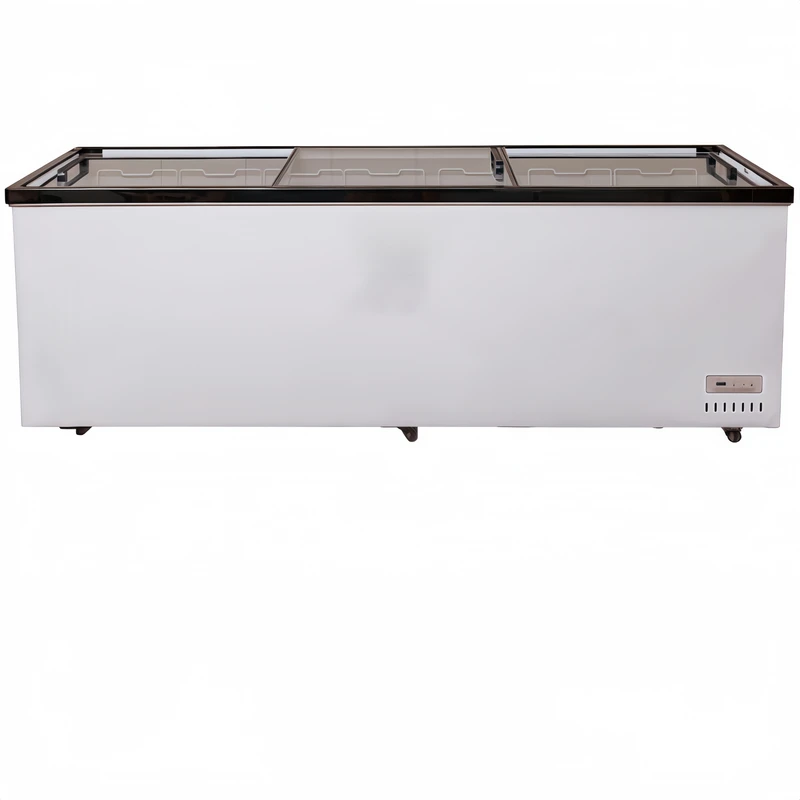 Commercial Freezer Supermarket Large Capacity Three Doors Island Freezer