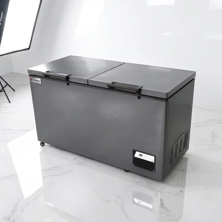 Commercial-Kitchen-Horizontal-Deep-Freezer-Single-Solid-Door-Chest-Type-Double-Doors-Freezer-for-Hotel-Food-Service