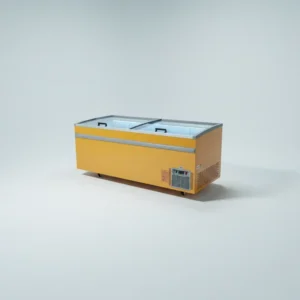 Commercial Refrigeration Equipment Freezing Meat Ice Cream Display Horizontal Island Hotel Use Glass Door Chest Freezer