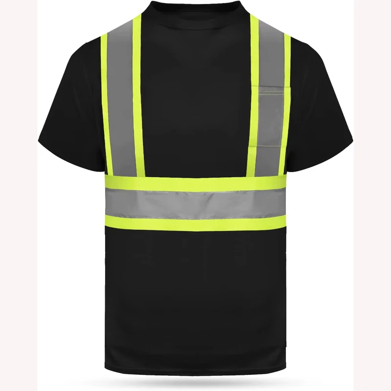 Construction Hi Vis Reflective High Visibility T-Shirt Vest