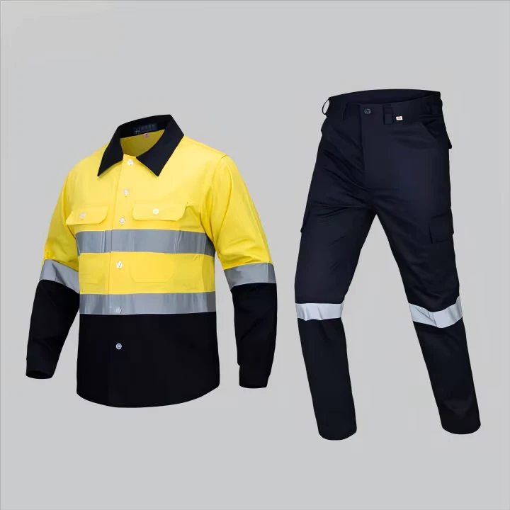 Construction-High-Hi-Vis-Workwear-High-Quality-Work-Clothes-Durable-Uniform-Overalls-Industrial-Safety-Reflective-Shirt-for-Men