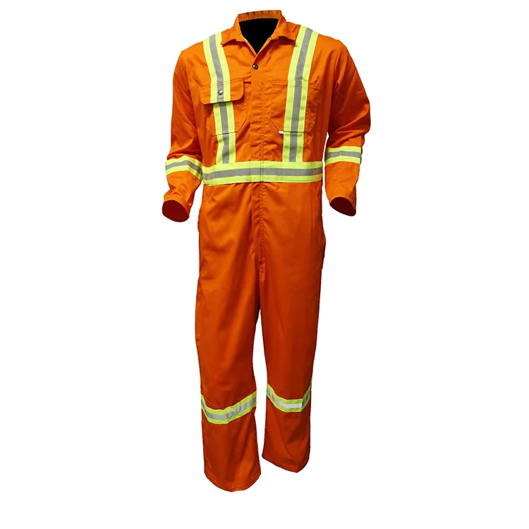 Construction-Industrial-Uniform-Made-Directly-by-Factory-Hi-Vis-Reflective-Workwear-Coveralls