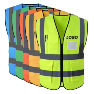 Construction Reflective Clothing Hi-Vis Sleeveless Vest Road Safety Workwear Reflective Safety Vest
