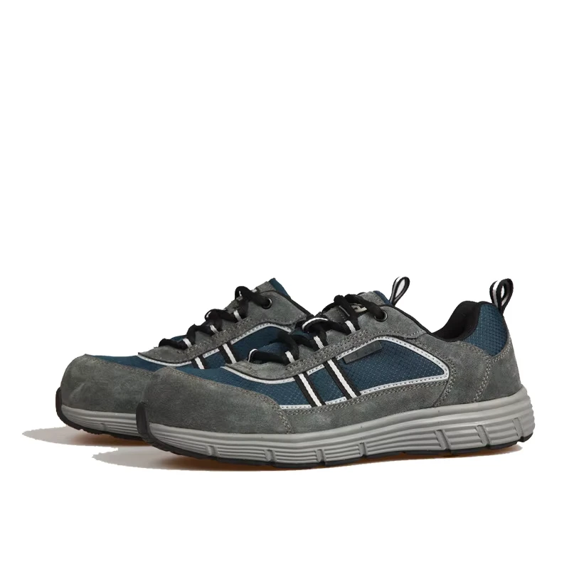 Construction Safety Footwear Toe Protection (200J) Anti-Puncture Insulated Electrical Shock-Resistant Suede Upper Mesh