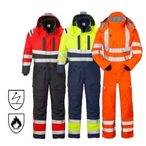 Construction Suit Uniform Men Fire Protection Clothing Flame Resistant FR High Visibility Hi Vis Fire Proof Coverall