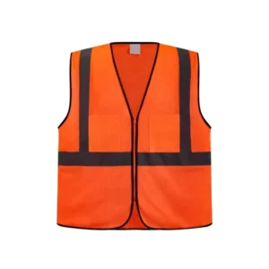 Construction Worker Vest High Visibility Safety Reflective Clothing with Pocket for Security Work Wear