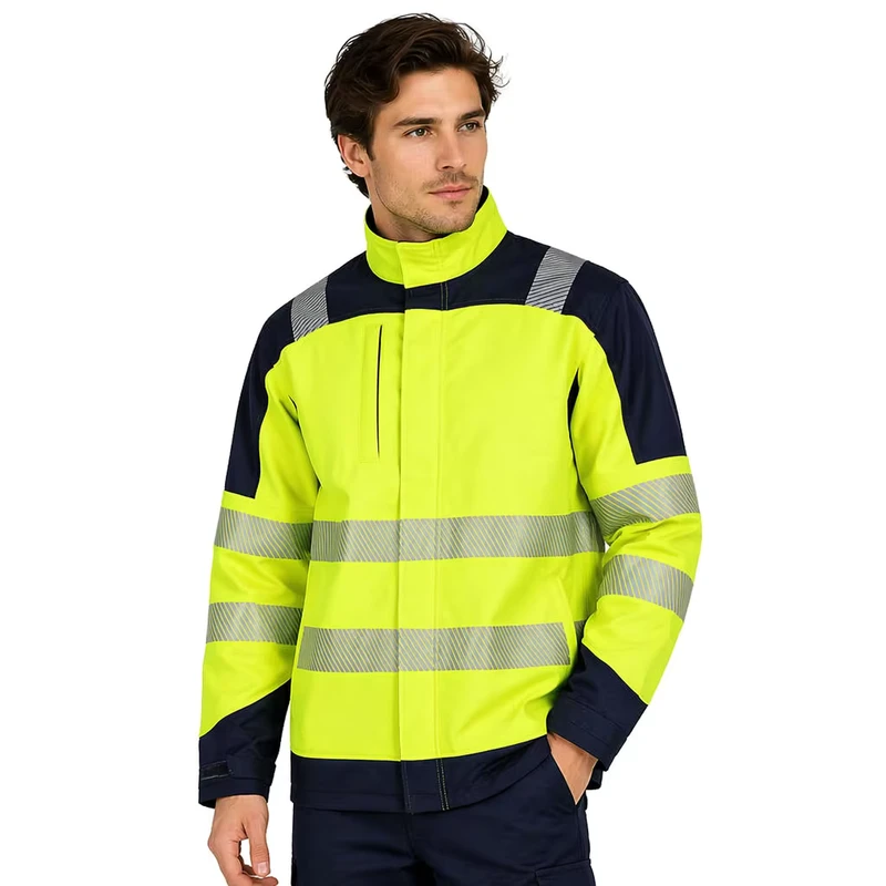 Construction Workwear Men Mining Fire Resistant Clothing Work Welding FR Jacket