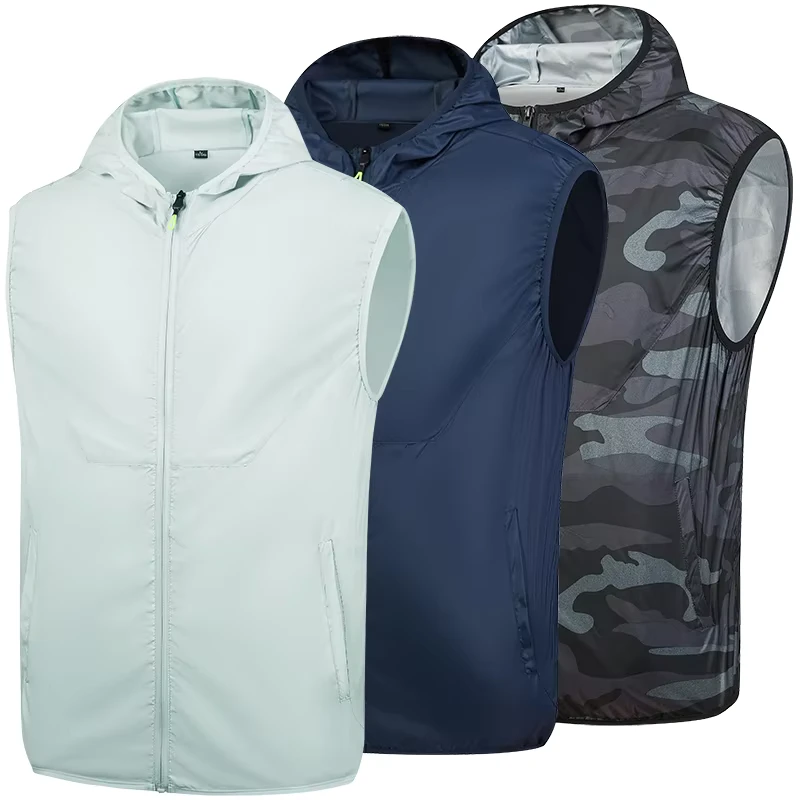 Cooling Air Conditioning Ventilated Fan Cooling Clothing Men Heat Resistant Work Freezer Wear Clothes Cooler Vest with 2 Fan