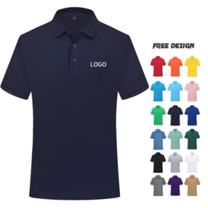 Cost effective Men’s Work Polo t Shirts Custom Embroidered logo Cotton Fabric Uniform Polo Shirt