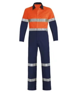 Cotton 1 Pcs Work Jumpsuit Reflective Clothing Custom logo Machine Repair Port Shipyard Uniform Labor Coveralls