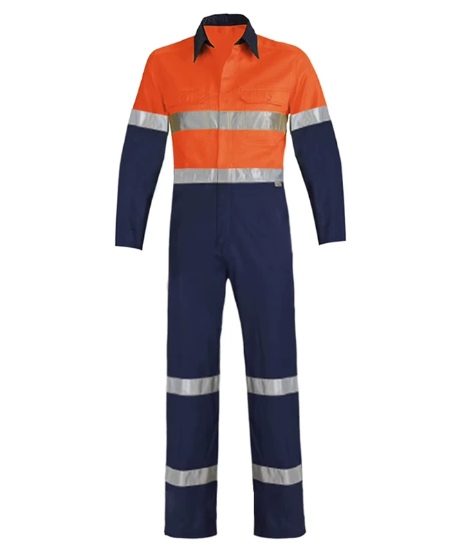 Cotton-1-Pcs-Work-Jumpsuit-Reflective-Clothing-Custom-logo-Machine-Repair-Port-Shipyard-Uniform-Labor-Coveralls