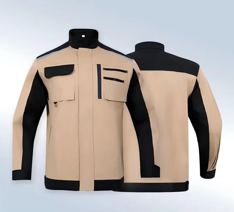 Cotton Anti Static Flame Resistant Work Coverall Multi Pocket Breathable Safety Uniform Unisex for Sping Autumn Use