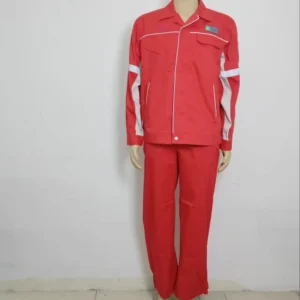 Cotton Anti-Static Workwear Set with Reflective Strips, Jacket and Pants