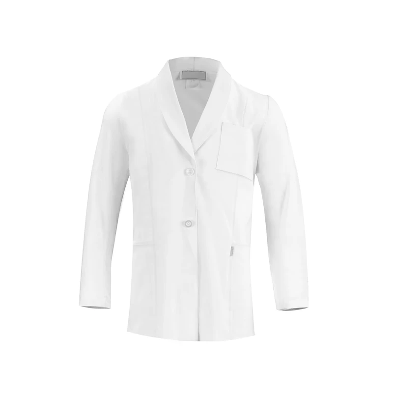 Cotton Doctor Coat Nurse Hospital Uniform Medical Dental Lab Coat Short White Custom Design