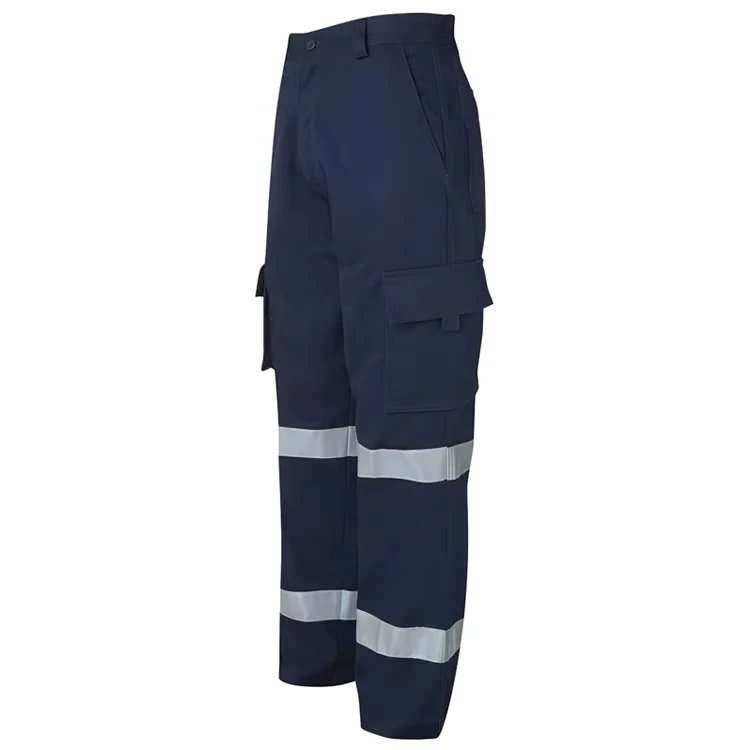 Cotton-Drill-Uniform-Outdoor-Work-Wear-Trousers-Reflective-Tape-Hi-Vis-Work-Pants-for-Adult